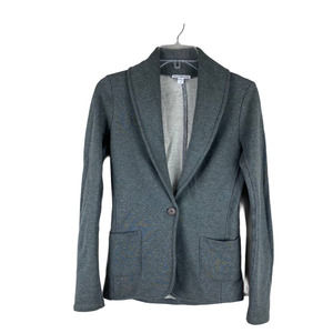 James Perse Shawl Collar Jacket Heather Gray EUC
